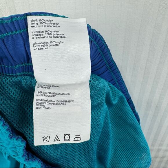 Speedo Swim Trunks Blue Color Block Men’s Size Medium Chubbies Beach Vacation - Picture 2 of 5